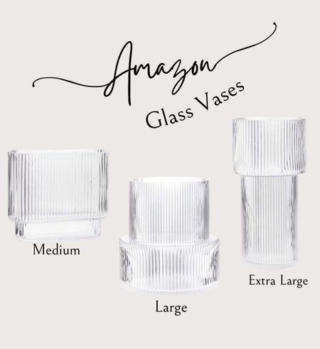 LOVE LOVE these glass ribbed vases!! Bought the Large one and now I want all three!!😍

#LTKhome