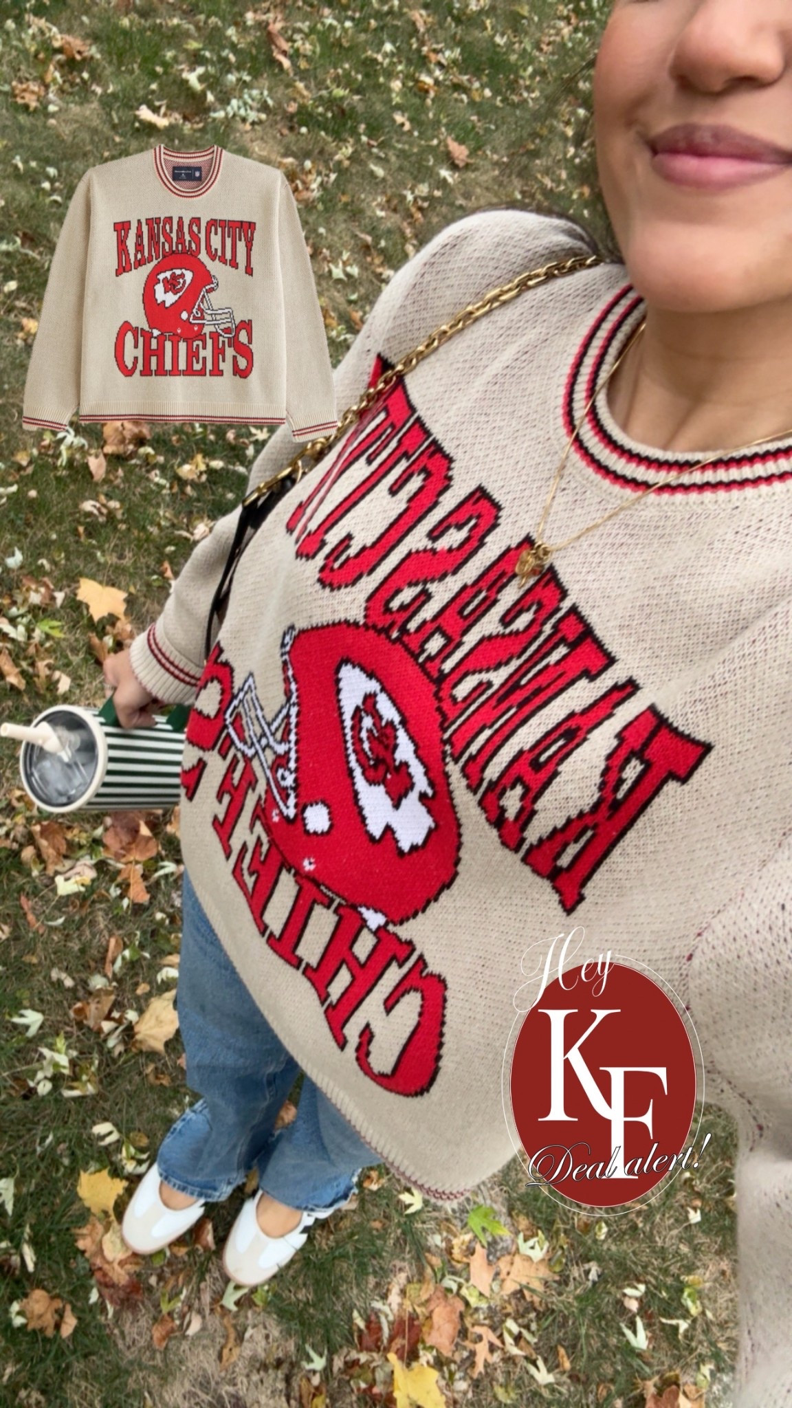 My favorite Kansas City Chiefs oversized crewneck sweater on sale for black Friday! This would make a great gift for any Chiefs fan on your list also comes in other teams

Insanely cozy sweater! This is men’s
 sizing so I’m in a small, it runs oversized

#LTKCyberWeek #LTKFindsUnder100 #LTKHoliday