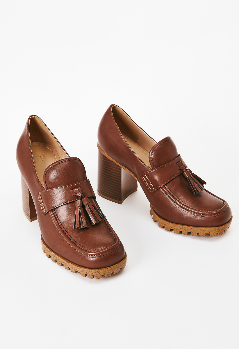 Liliane Heeled Lug Sole Loafer | ShoeDazzle