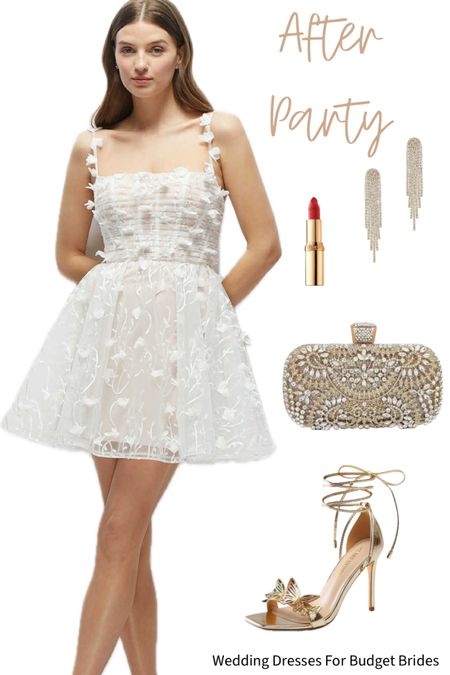 Elegant after party outfit idea for the bride to be.

#whitedress #eveningpurse #bridaldress #brideshoes #bridedress 

#LTKSeasonal #LTKWedding #LTKStyleTip