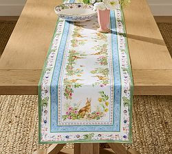 Botanical Bunny Cotton Table Runner | Pottery Barn (US)