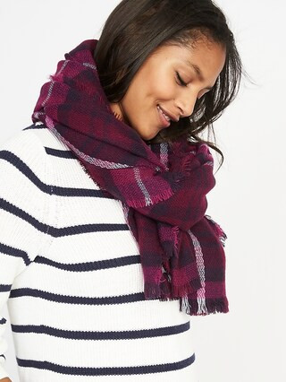 Flannel Blanket Scarf for Women | Old Navy US
