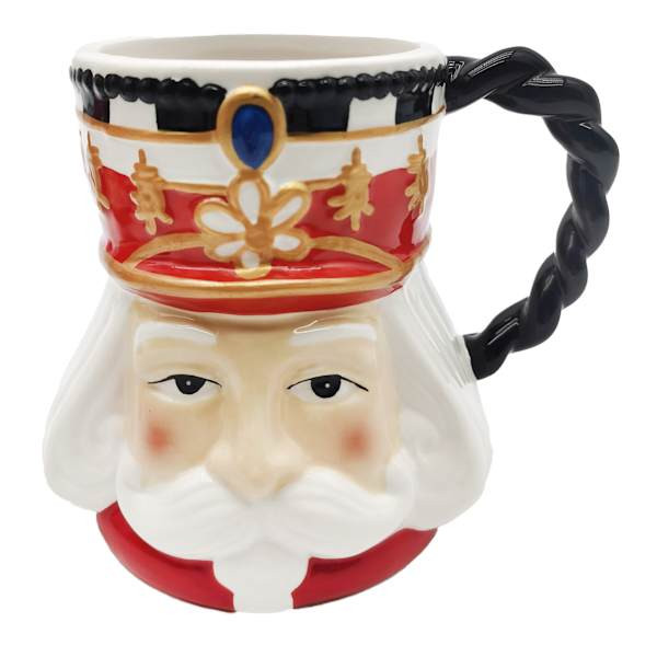 Classic Christmas Ceramic Nutcracker Mug, 17oz | At Home