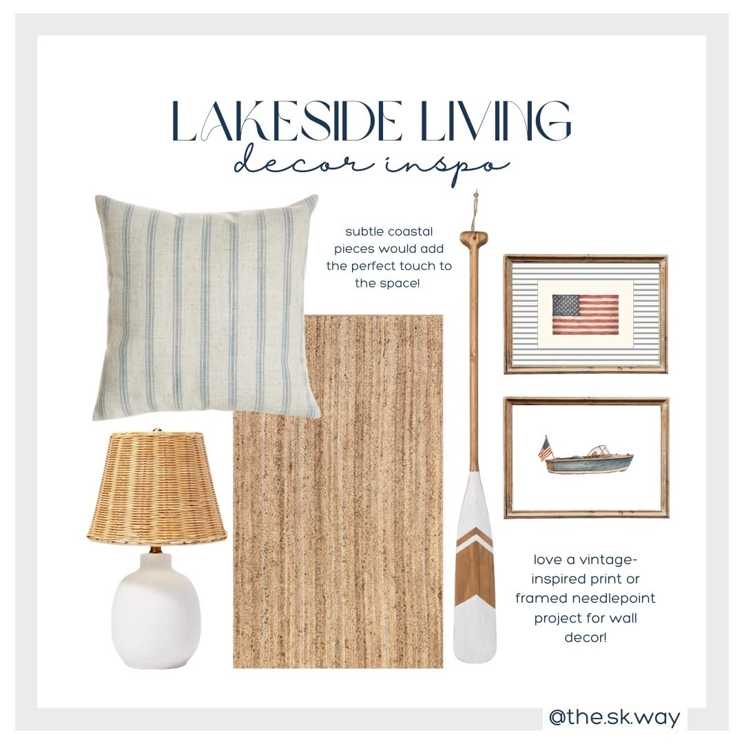 some subtle coastal-inspired home decor perfect for your lake/beach house or seasonal home refresh!

#LTKHome #LTKSeasonal #LTKSaleAlert