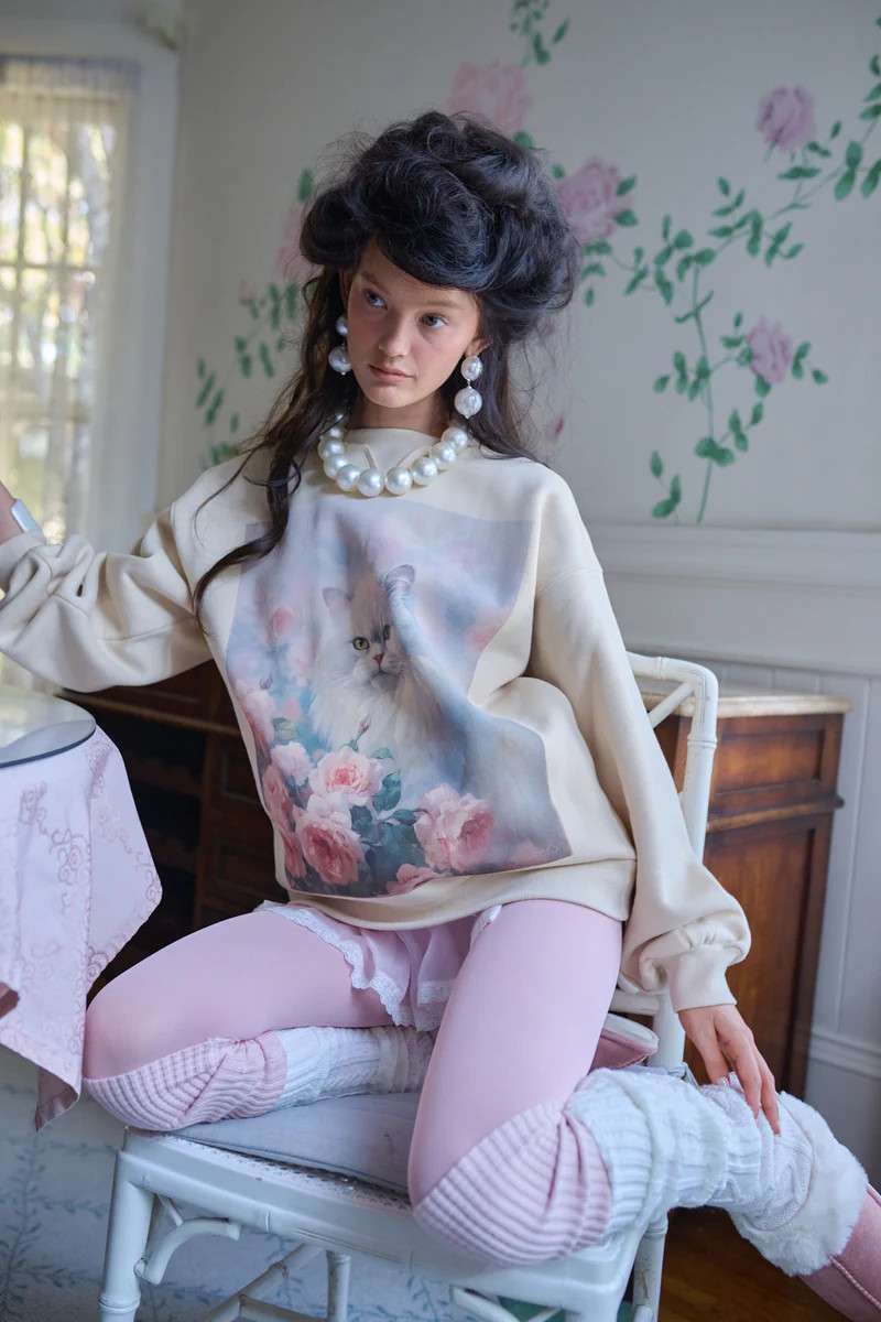 The Cottage Kitty Winter Sweater | Selkie Collection