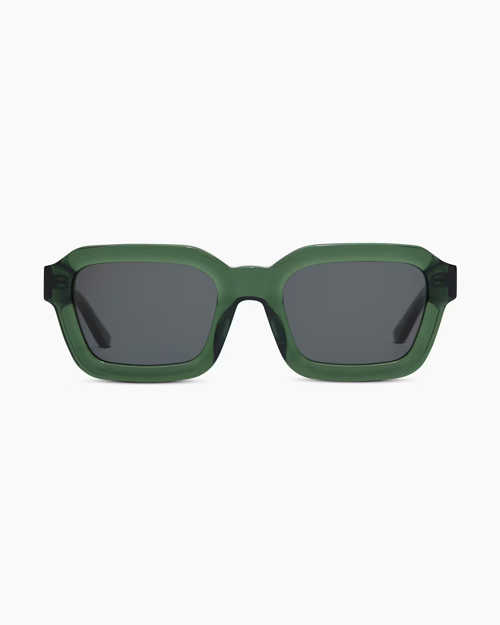Ibiza Polarized Acetate Sunglasses in Clear Sage With Green Lens | Quince