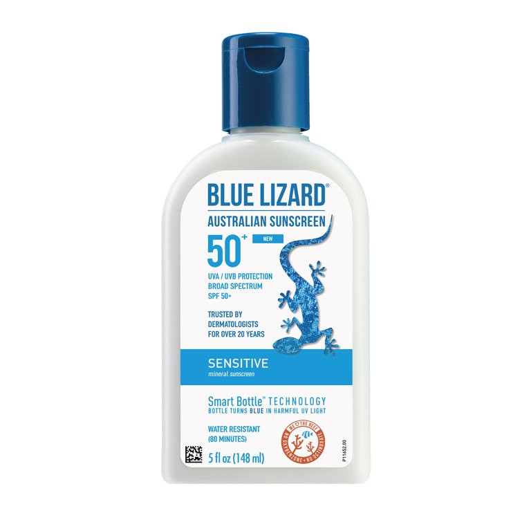 Blue Lizard Mineral Sensitive Skin SPF 50+ Sunscreen Lotion, 5 oz - Walmart.com | Walmart (US)
