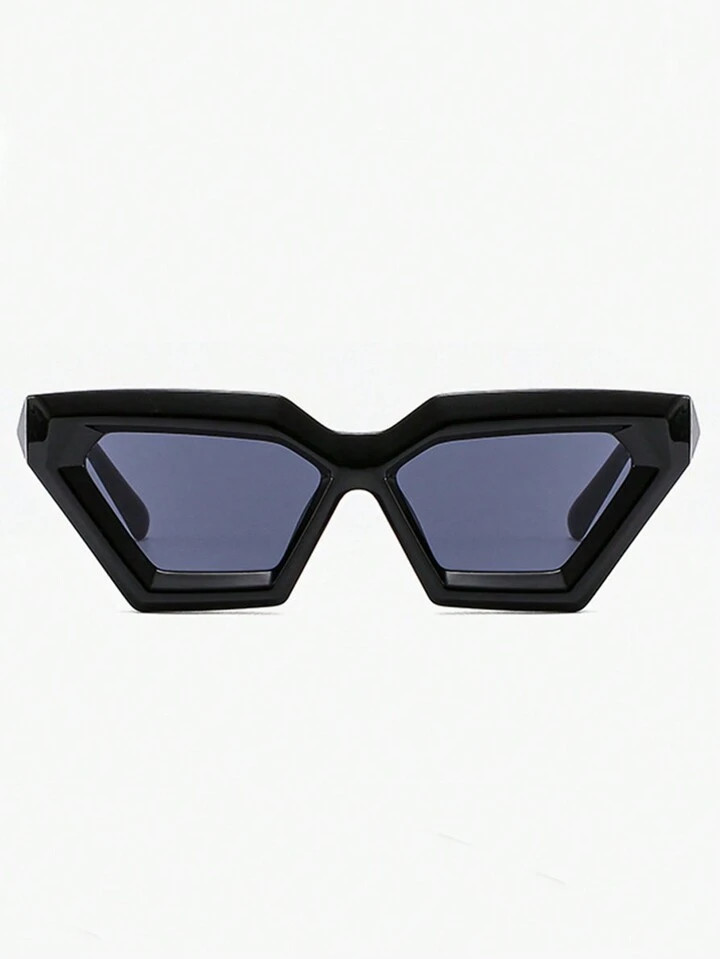 1pair Thick Frame Rhombus & Asymmetrical Shape Y2k Style Fashion Glasses Vintage Shades Beach Acc... | SHEIN