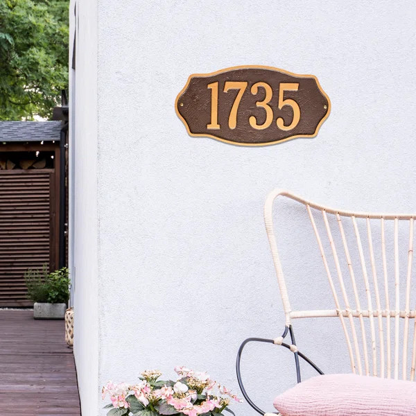 Hampshire 1-Line Wall Address Plaque | Wayfair North America