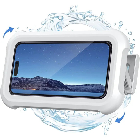 Shower Phone Holder Waterproof - 480° Rotatable Retractable Adjustable Shower iPhone Case Holder... | Walmart (US)