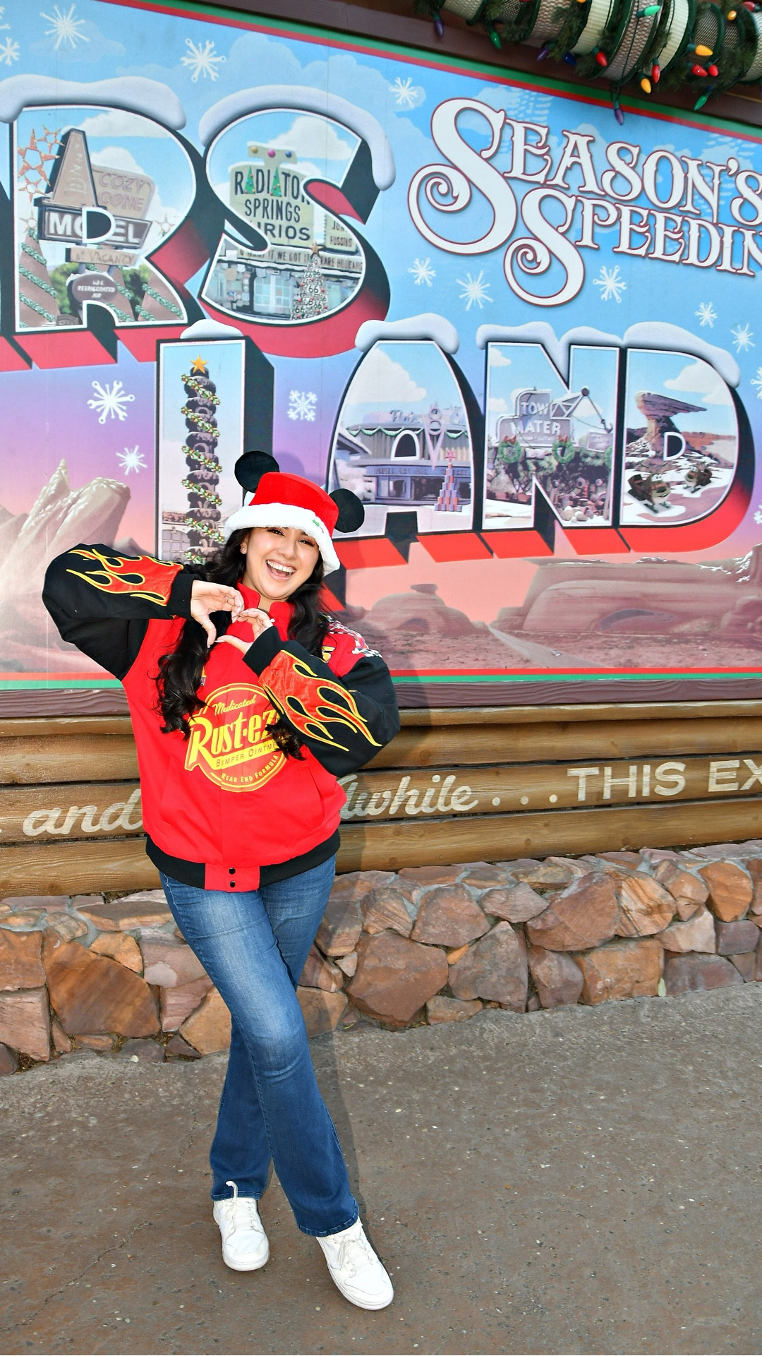 🏁 I headed to Disney California Adventure to enjoy the holiday season, and Radiator Springs was the perfect pit stop 🚗

🎄The whole area feels so festive this time of year, and my heavier Lightning McQueen jacket and festive Mickey bucket hat both kept me warm the entire day. 

I like combining Disney and Pixar styled pieces into my outfit. They are perfect to wear when the weather is cold and you want a little  magic in your outfit.

I have so many fun Disney jackets, sweaters, and pullovers. Let me know if you want to see another styled outfit with one of them.  🎄

#LTKHoliday #LTKootd