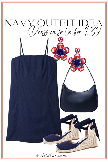 This cute navy dress comes in regular, tall and petite lengths! Currently on sale for $39. Also comes in red + a few more colors. Cute amazon accessories to pair with it! 

GAP. LTK under 50. Amazon fashion. LTK sale alert. 