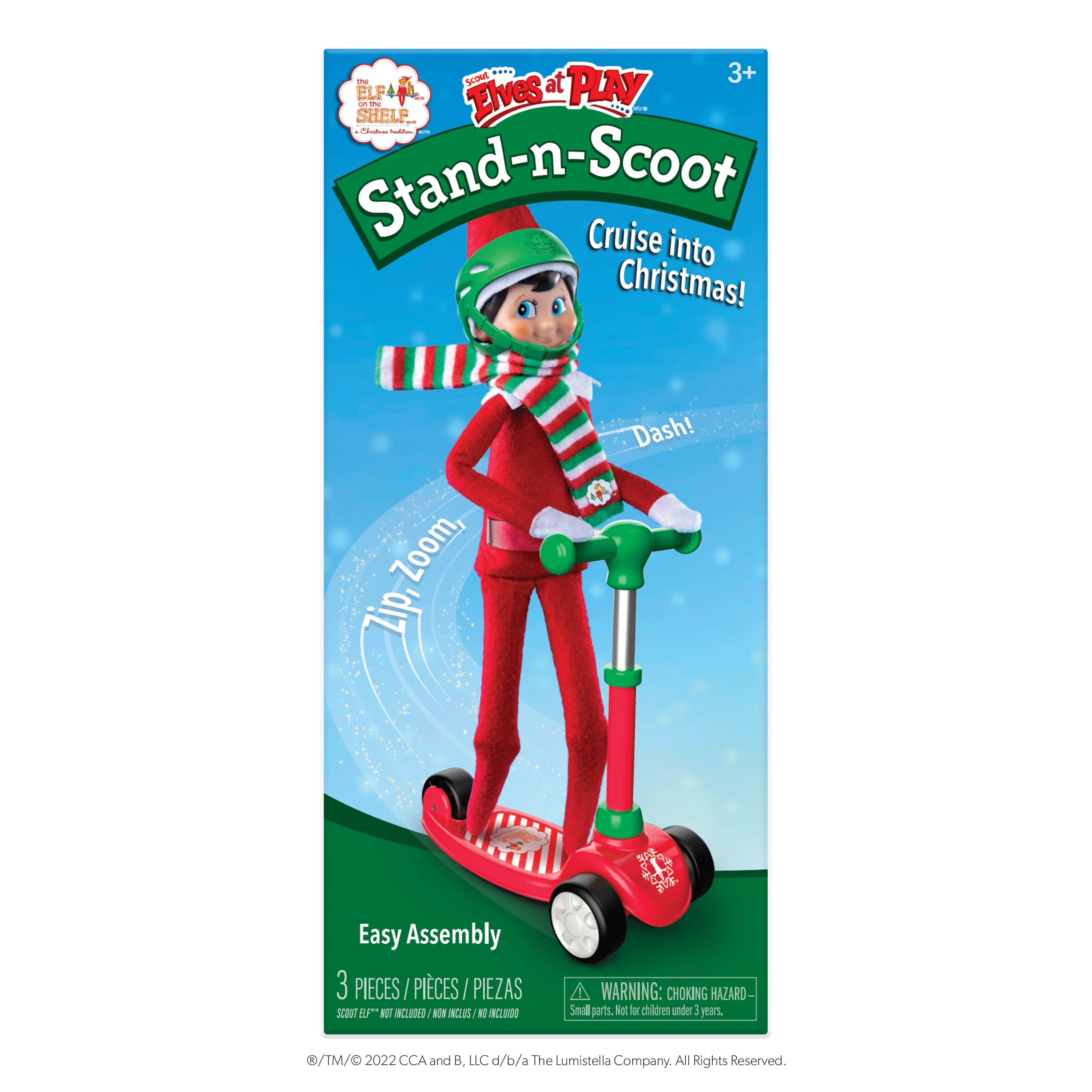 The Elf on the Shelf Stand-n-Scoot Elf Scooter with Scarf | Walmart (US)
