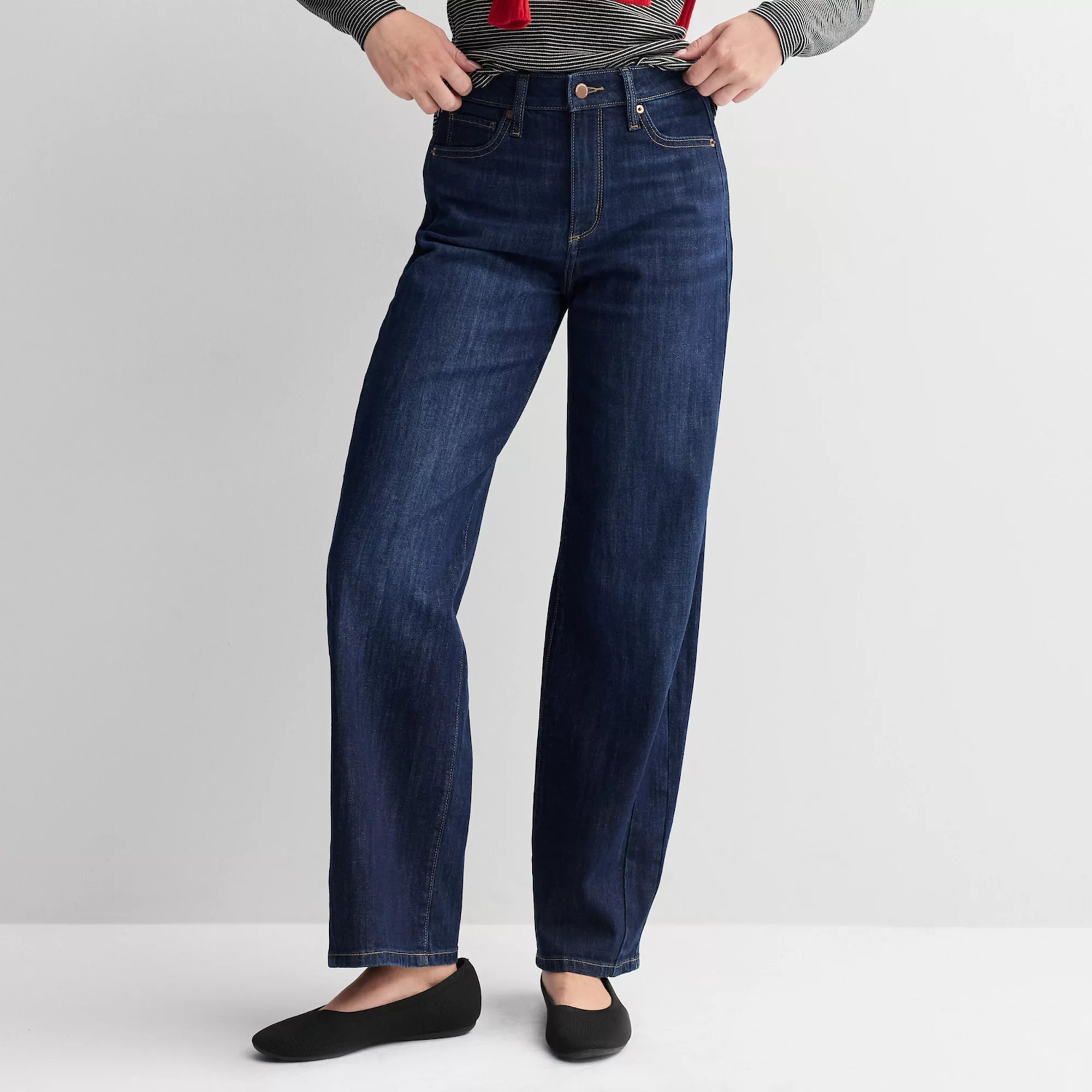 Women's Sonoma Goods For Life® High Rise Barrel Jeans | Kohl's
