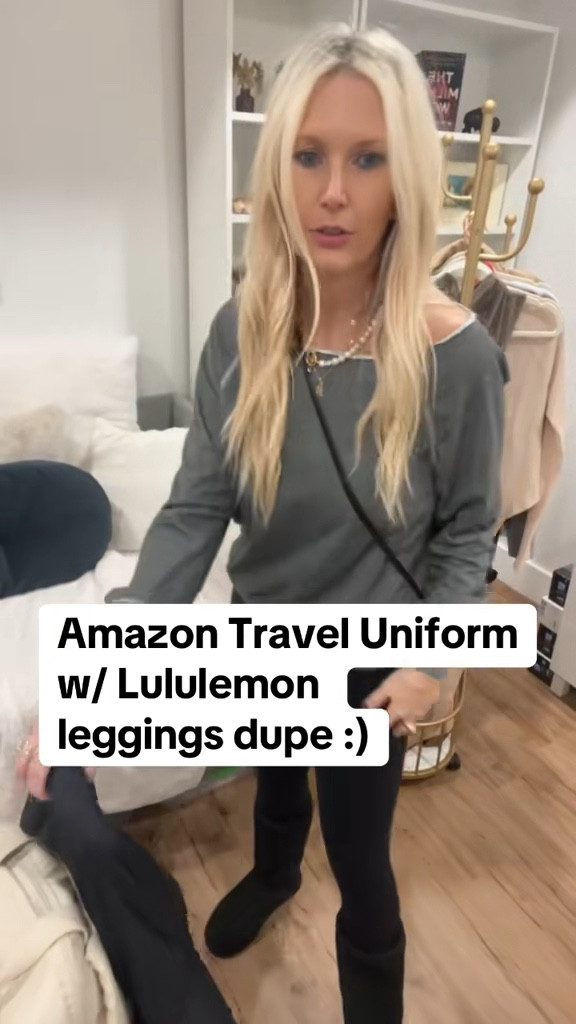 I travel A LOT. This is my go to cute + comfy travel uniform (especially good for long flights!) #traveloutfit #lululemondupes #travelfit #travelootd 

#LTKTravel #LTKActive #LTKStyleTip