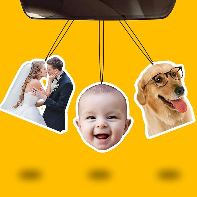 Custom Air Fresheners with Picture - Personalized Double Sided Photo Air Freshener, Customized Ai... | Amazon (US)