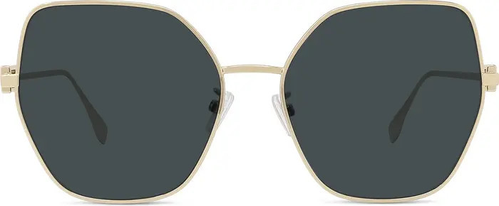 Fendi The Fendi Baguette 59mm Butterfly Sunglasses | Nordstrom | Nordstrom