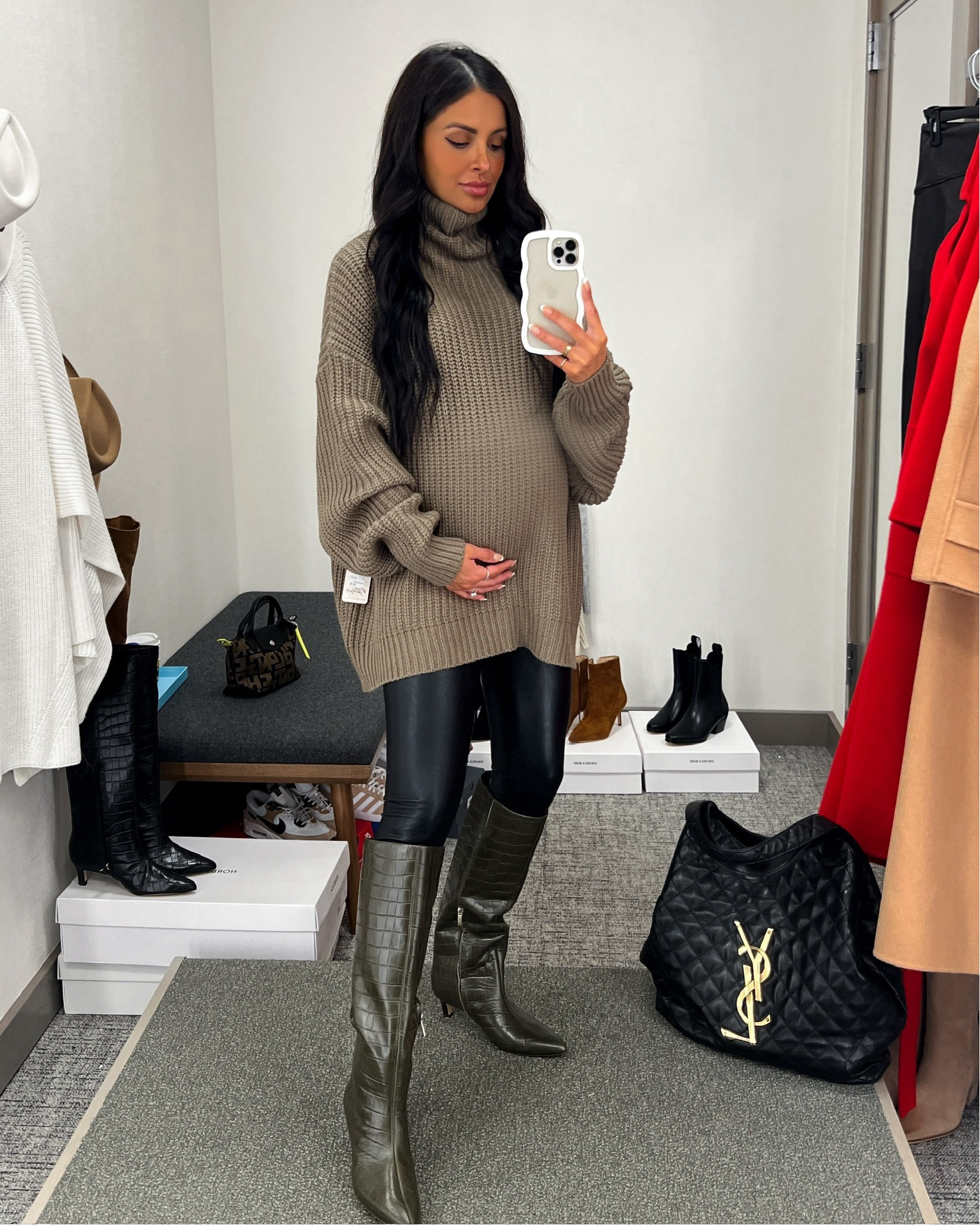 Nordstrom anniversary sale outfit / NSALE style picks
Free people chunky knit sweater 
Commando faux leather leggings 
Nordstrom croc boots 


#LTKxNSale #LTKShoeCrush #LTKSeasonal