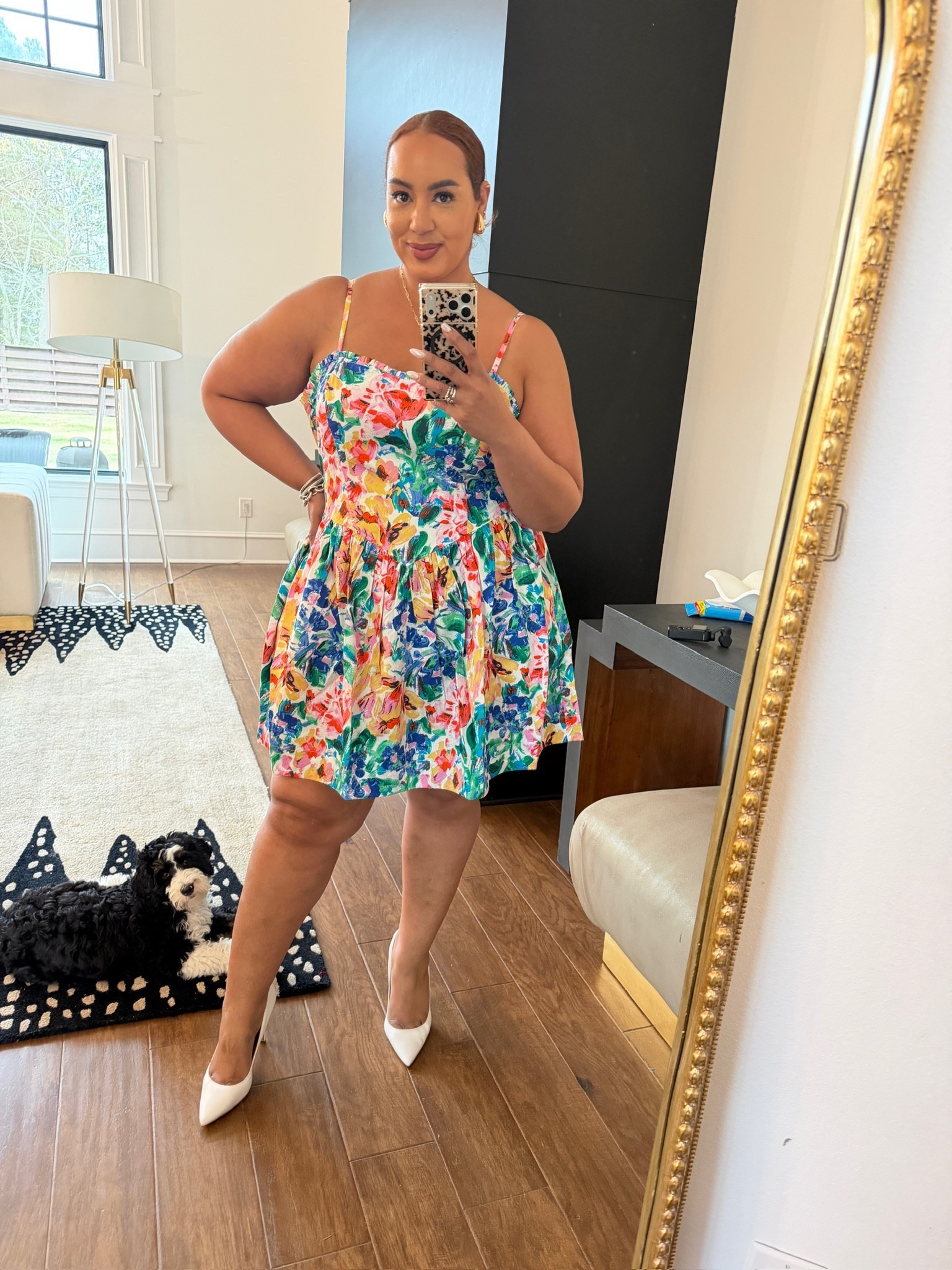 Showing legs and arms all season long 🌸 Loving this dress from Walmart that I paired with Loubs, but also linking an affordable pair as well! 

#LTKootd #LTKSeasonal #LTKMidsize