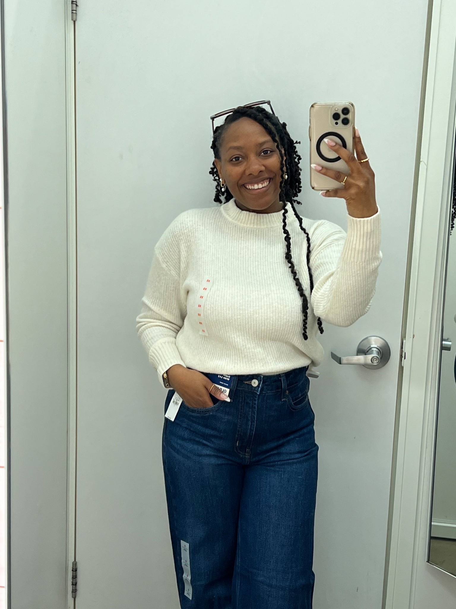 So Soft Sweater is right! I need one in each color please! 👏🏽 Jeans are linked - curvy and standard 

#LTKPetite #LTKootd