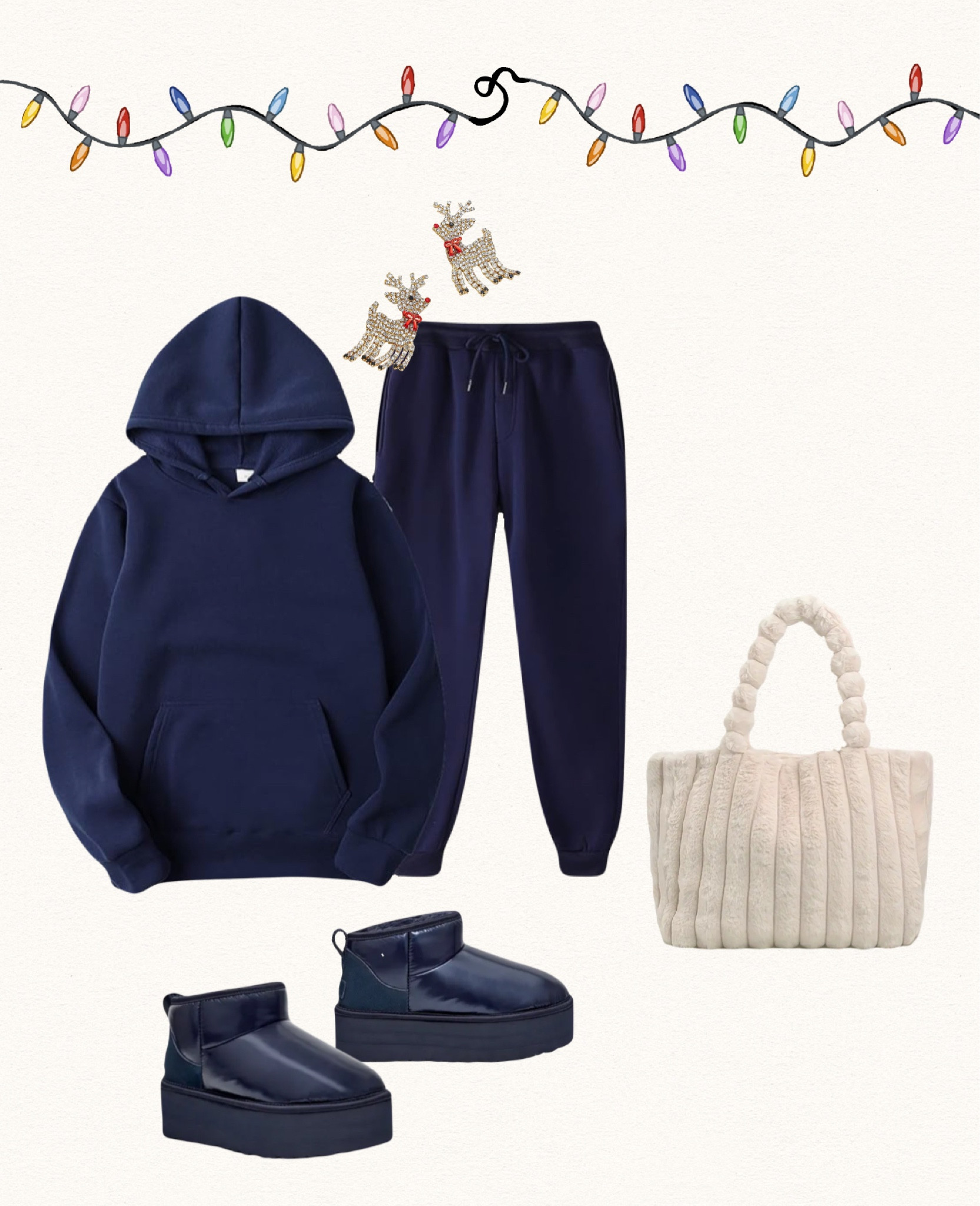 Love this navy set. This all looks so cozy🎁☕️❄️

#LTKHoliday #LTKshoecrush #LTKstyletip