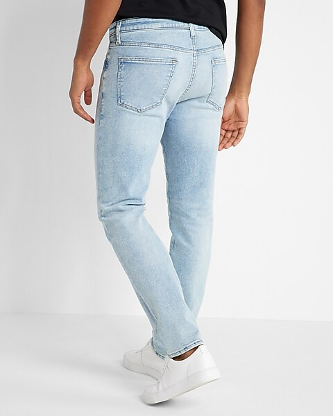 Slim Light Modern Vintage Wash Hyper Stretch Jeans | Express
