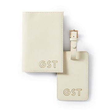 Fillmore Vegan Leather Luggage Tag and Passport Case | Mark and Graham