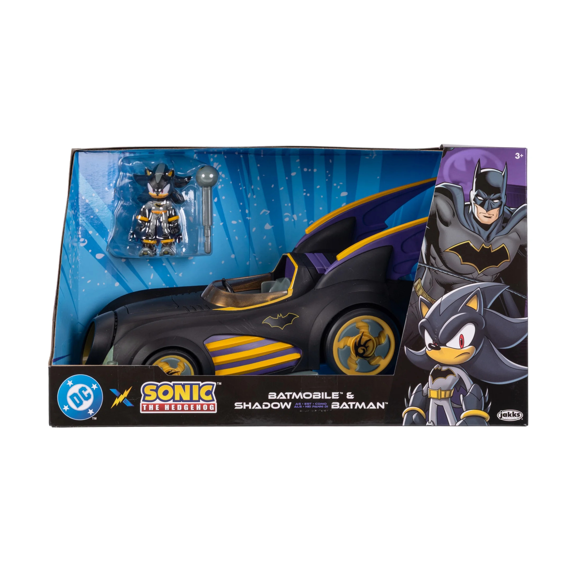 Sonic X DC Shadow as Batman 2.5 inch Scale Action Figure with Batmobile Vehicle | Walmart (US)