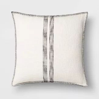 Oversize Square Woven Stripe Pillow - Threshold™ | Target