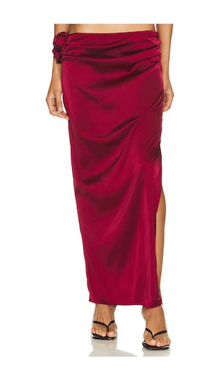 Soulmate Maxi Skirt in Burgundy | Revolve Clothing (Global)