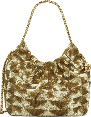 Tory Burch Mini Fleming Sequin Hobo Bag | Nordstrom | Nordstrom