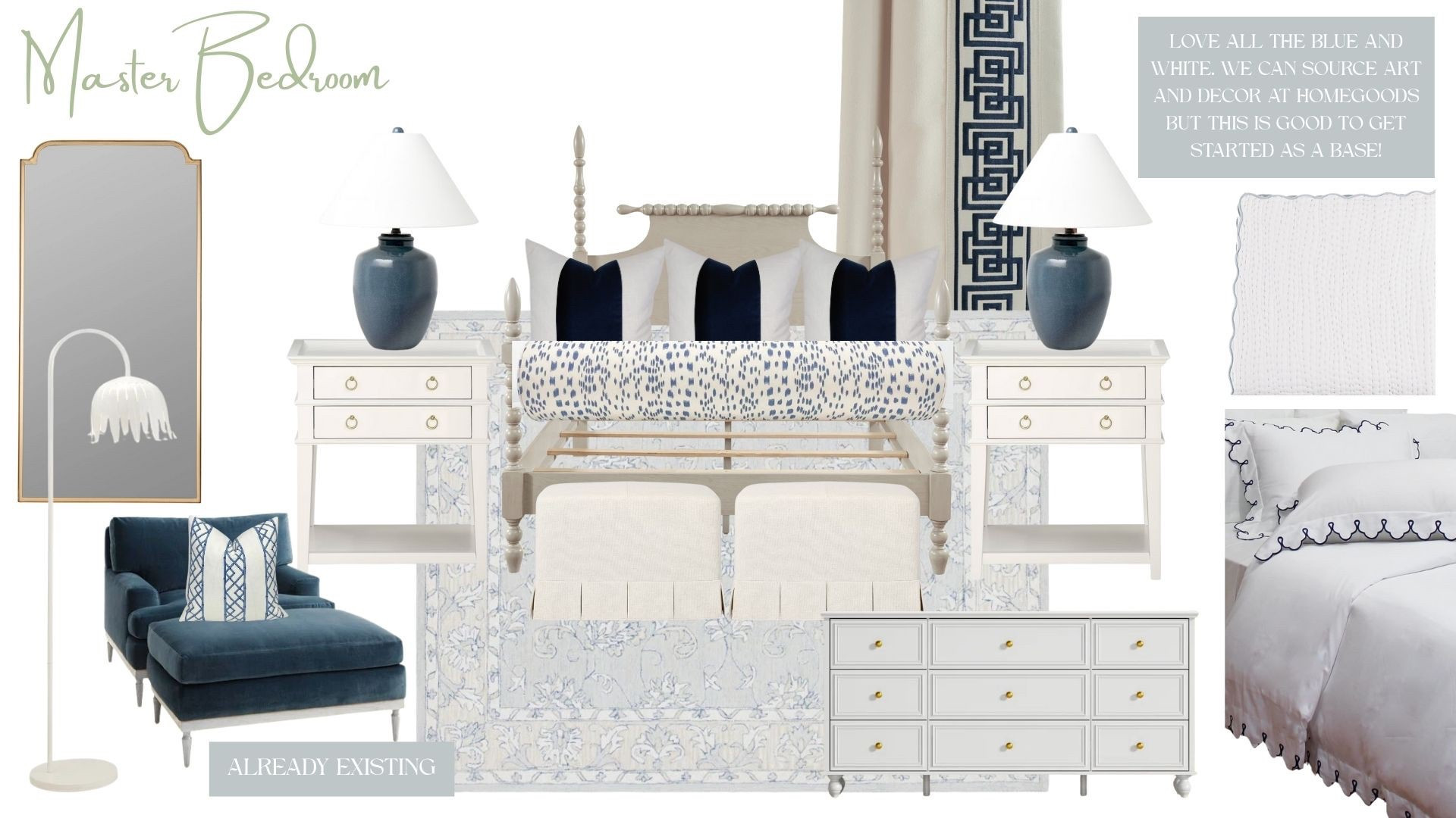 Design client- simple budget friendly master bedroom design option 1!

#LTKHome #LTKSaleAlert #LTKFindsUnder100