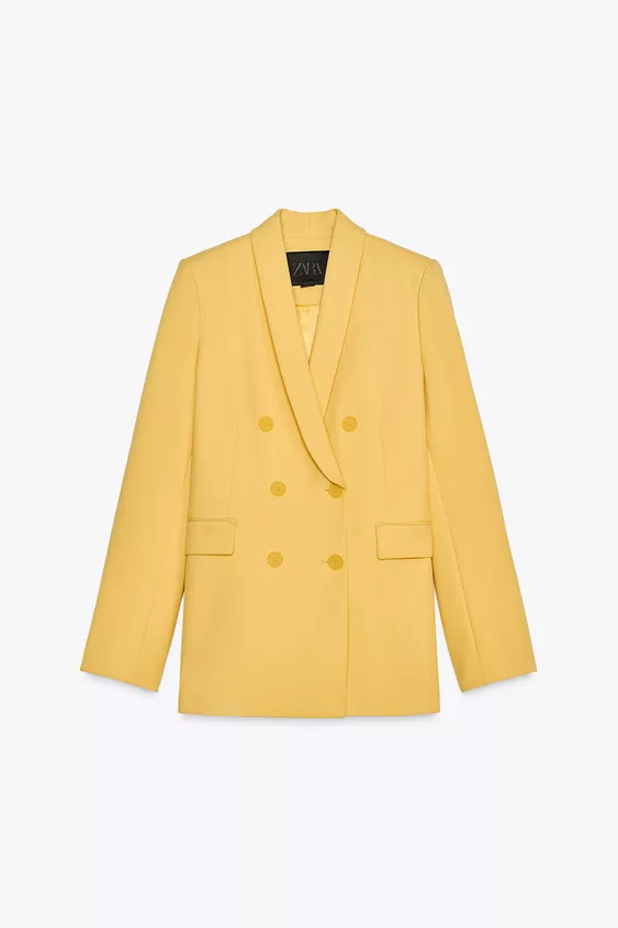 ZW COLLECTION STRAIGHT TUXEDO-STYLE COLLAR BLAZER | Zara UK