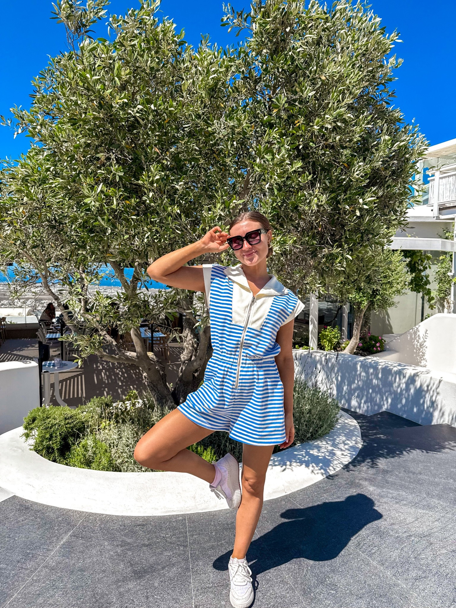 The cutest blue and white striped romper I’ve been loving in Greece 💙🤍

#LTKSeasonal #LTKStyleTip #LTKSummerEdit