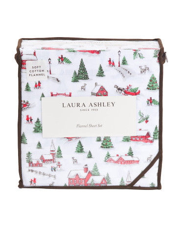 Holiday Village Flannel Sheet Set | TJ Maxx
