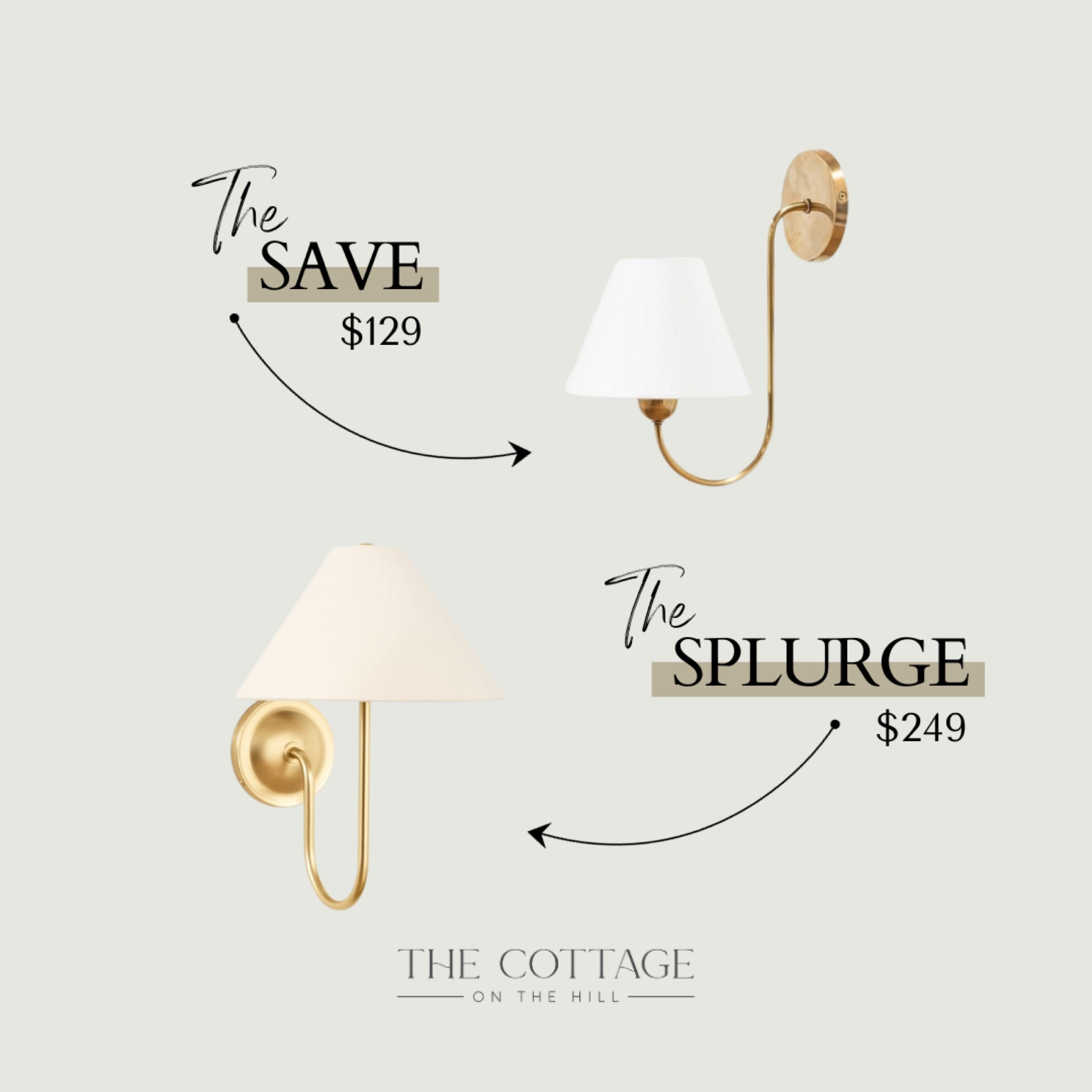 Save or Splurge: sconces

#LTKstyletip #LTKhome