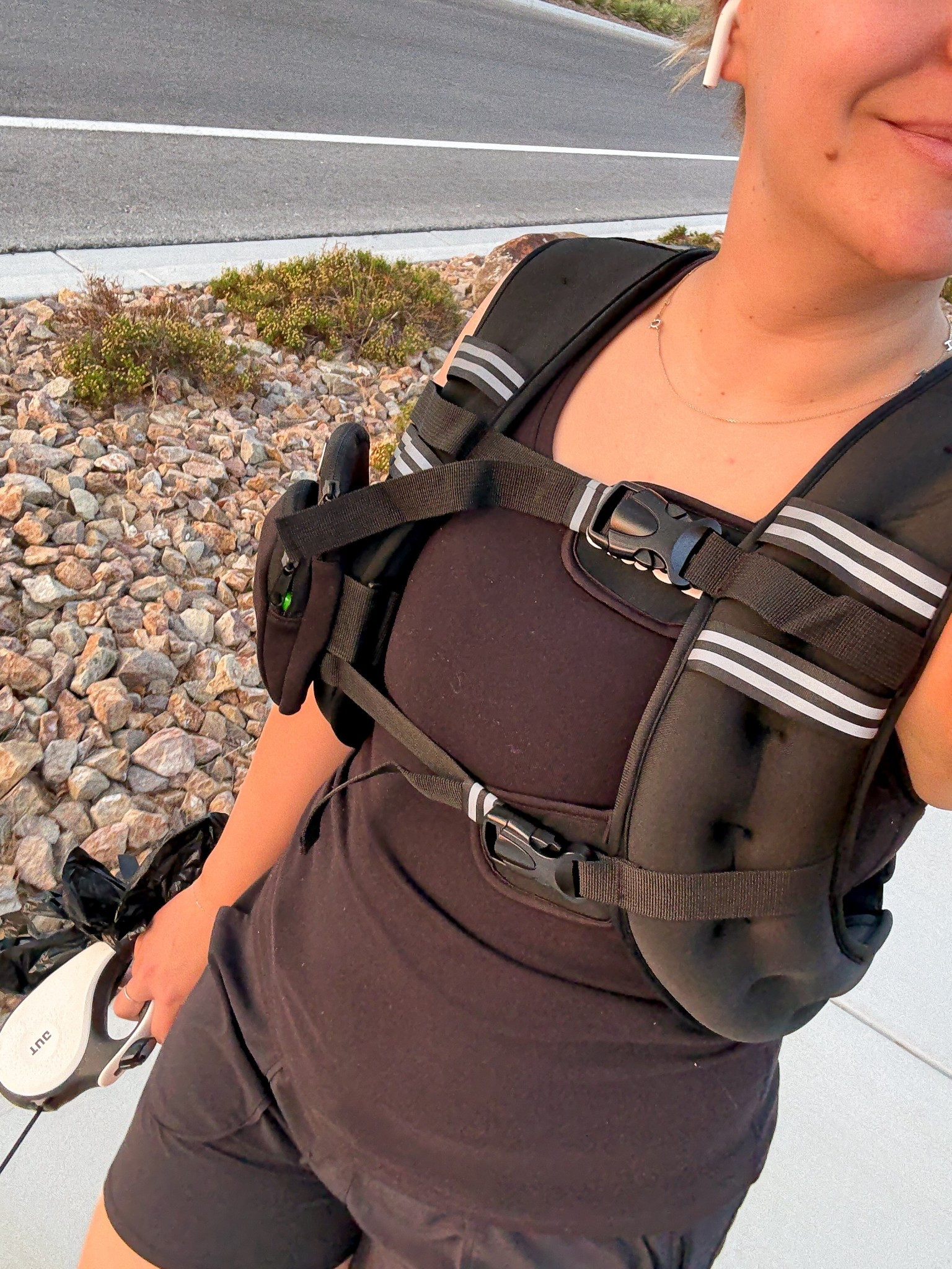 Weighted vest walking pad fitness mom fit dog walking summer men fitness active 
Guidance is to go 10% of your body weight, I’m in the middle so I went on the lower end and got the 16lbs and this is plenty to start with!

#LTKFamily #LTKKids #LTKActive