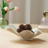 Home Decor Collection Sterling & Noble Home Ruffle Shaped Off-White Ceramic Indoor Tabletop Decor... | Walmart (US)