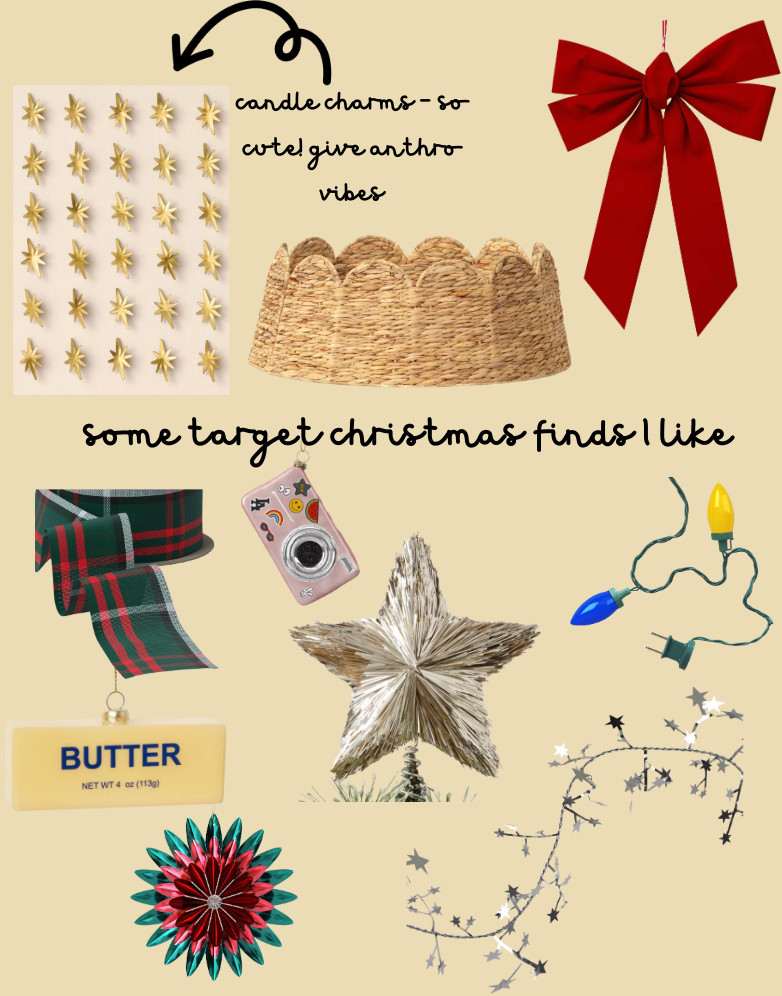 target christmas finds I like .. crazy it's that time of year again!! 

those candle charms are the cutest. big time anthro vibes and you get so many! 

 Christmas decor, Christmas decorations, holiday decorations, target decor, home decor, Christmas tree, tree collar, ornaments 

 

#LTKHome #LTKHoliday #LTKCyberWeek