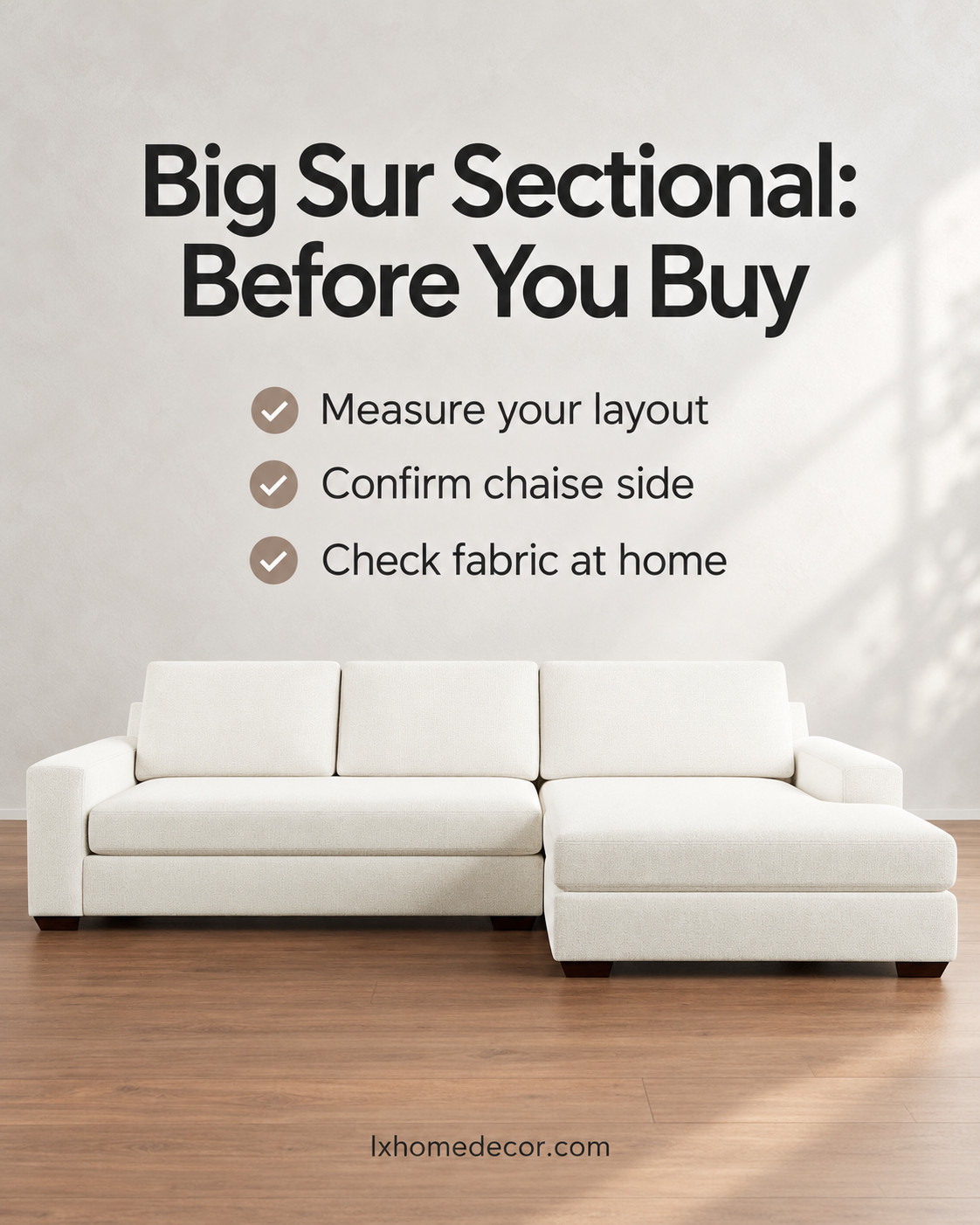 Considering an off-white sectional? The Pottery Barn Big Sur brings a soft, versatile foundation to a living room, but the fabric decision deserves careful attention. Order a swatch if available, view it in daylight and evening light, and review the care information for your household. Save this buying checklist, then tap to explore the sectional. 

 #PotteryBarnSectional #WhiteSectional #SofaShopping #HomeDecorFinds #LTKOver40 #LTKHome #LTKSaleAlert