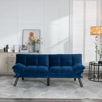 Navy Blue Convertible Sofa Bed For Living Room | Wayfair North America