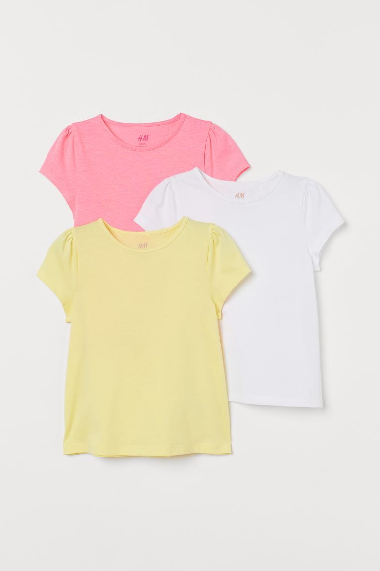 3-pack Puff-sleeved Tops | H&M (US + CA)