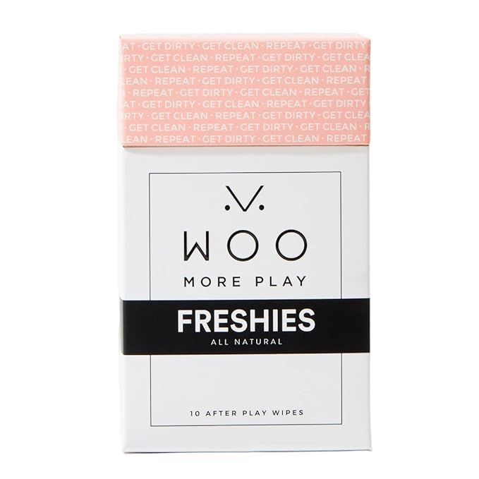 Woo More Play Freshies: All-Natural Feminine Intimacy Towelette Wipes with Coconut Oil and Aloe V... | Amazon (US)