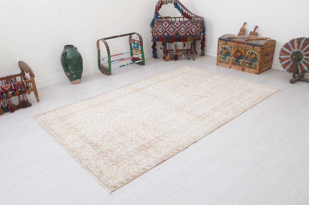 Turkish Rug 6x9, Vintage Rug 6x9, Turkish Vintage Rug, Vintage Turkish Rug, Oushak Rug, Handmade ... | Etsy (US)