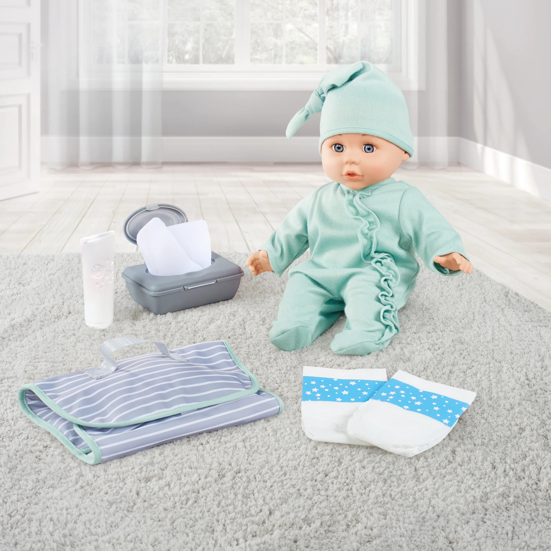My Sweet Love Change Me Baby Doll Play Set, Sage Outfit, 14-inch Doll, 8 Pieces Included | Walmart (US)