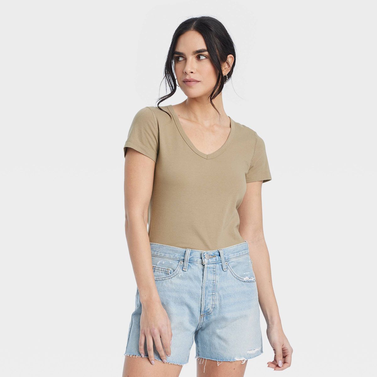 Women's Sensory Friendly Fitted V-Neck Short Sleeve T-Shirt - Universal Thread™ | Target
