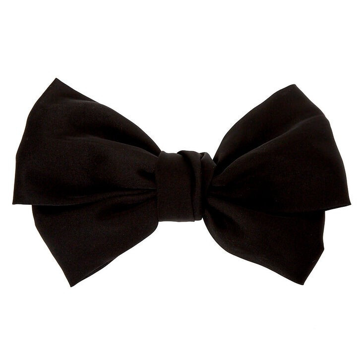 Large Hair Bow Clip - Black | Claire's (US)