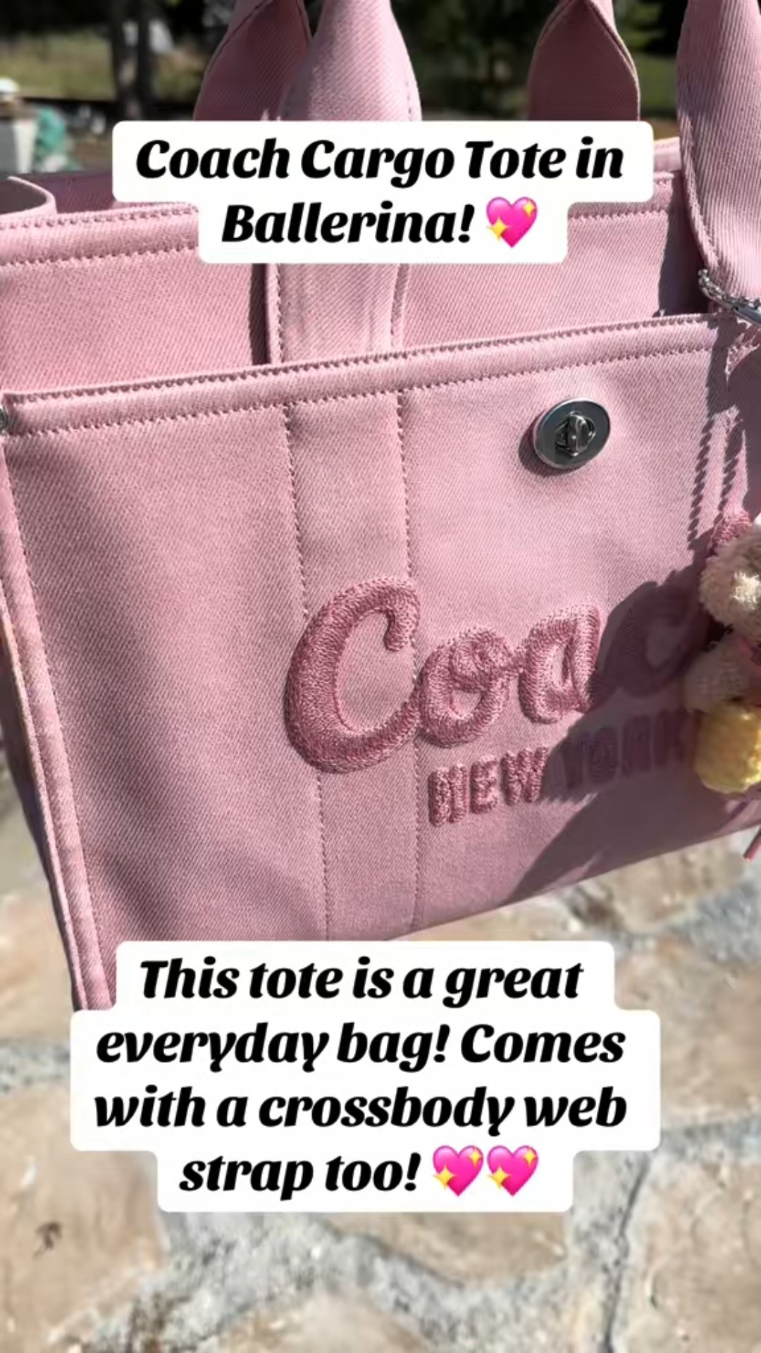 Work, travel or weekend this Coach Cargo Tote will work! It holds a LOT and it’s super comfortable to carry! 