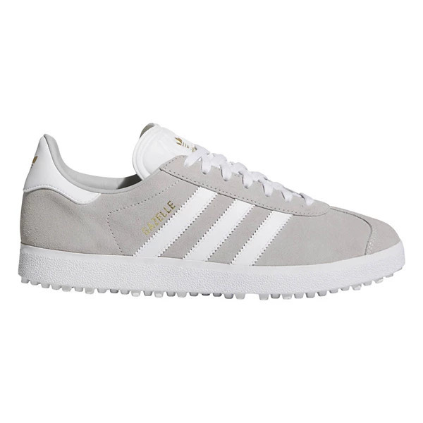 Men's adidas Gazelle Spikeless Golf Shoes sneakers-athletic-shoes 10.5 Regular Grey/White | Scheels
