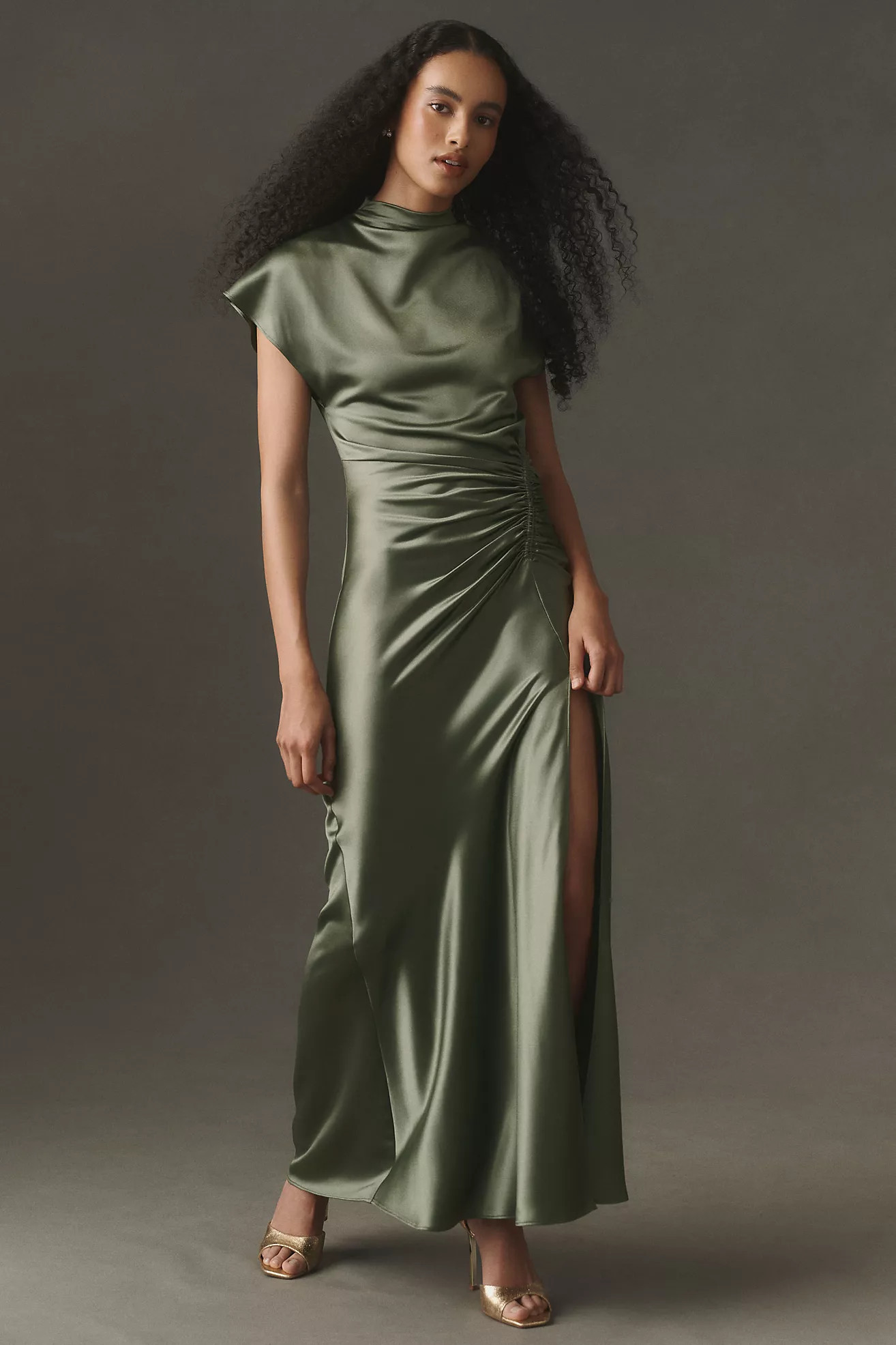 Cade Satin Maxi Dress by Mare Mare | Anthropologie (US)